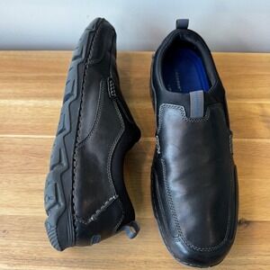 Rockport Adiprene Men 13 M Black Leather‎ Slip On Loafers Comfort Casual V73926